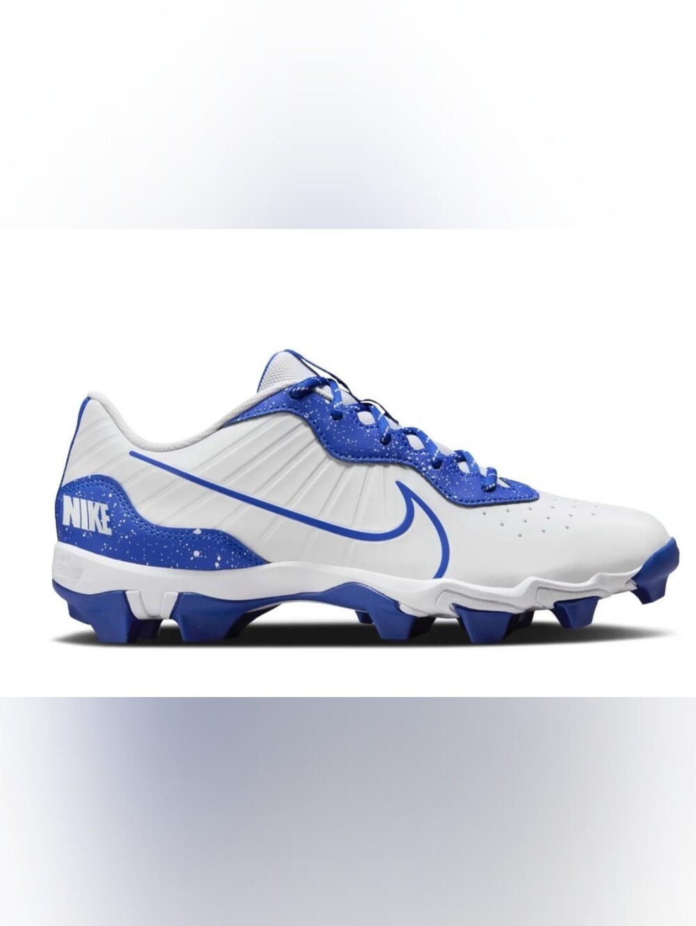 Alpha Huarache 4 Keystone 'White Hyper Royal Splatter' Size 6.5